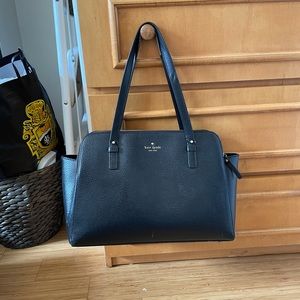 Kate Spade black leather handbag